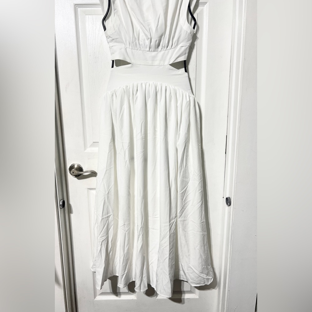 Commense Mock Neck Cut Out Long Dress - Picture 14 of 16